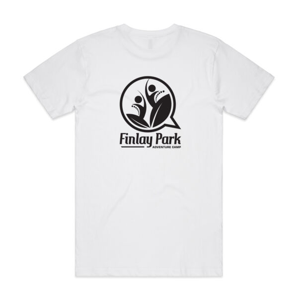 Light t with a Black Finlay Park Logo - Mens Block T shirt Thumbnail